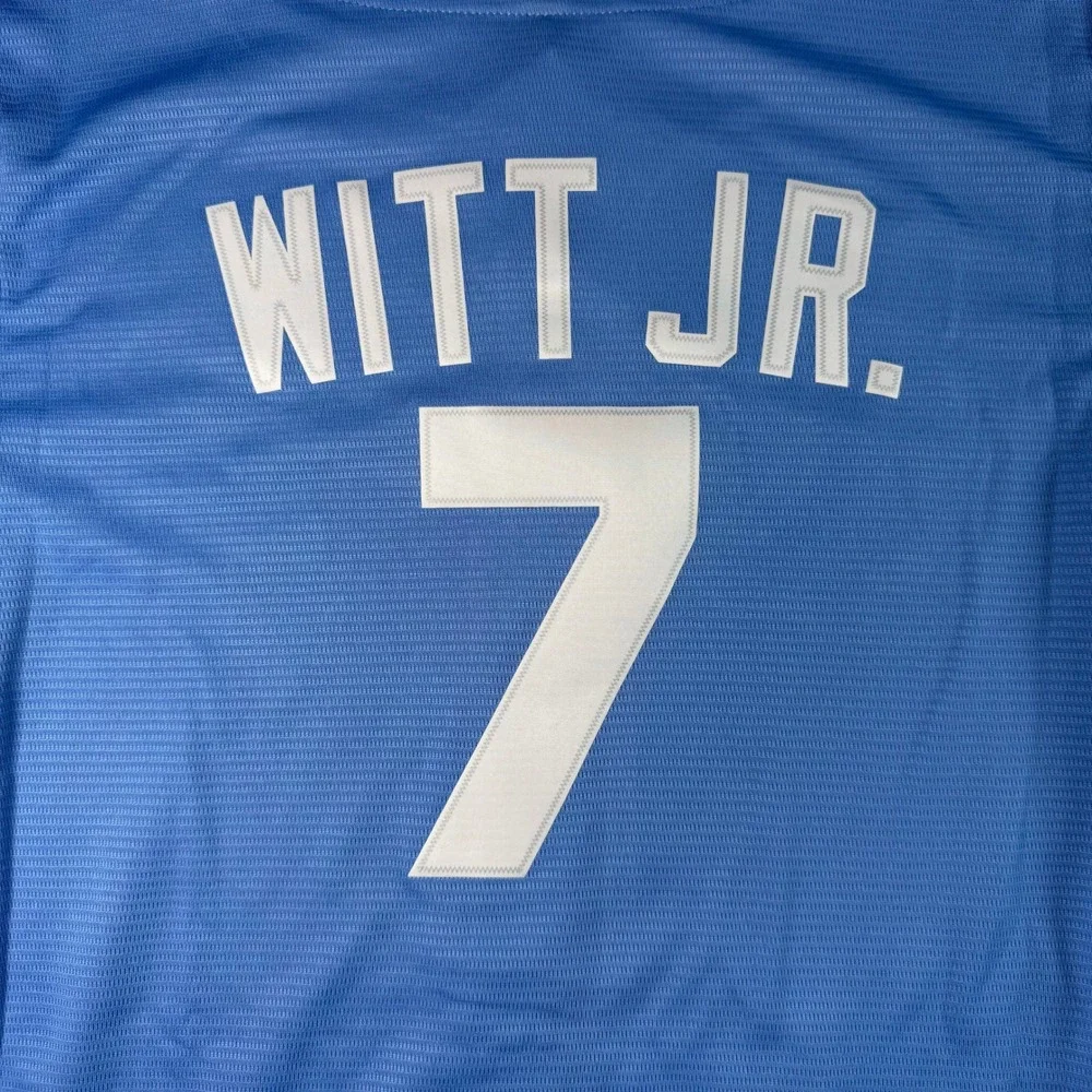 NWT Nike Bobby Witt Jr Kansas City Royals Jersey Youth M 10/12 Blue MLB